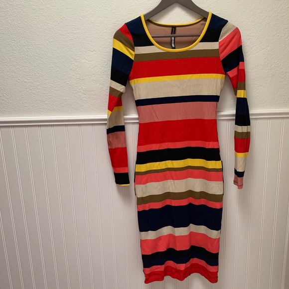 Plenty Tracy Reese Anthropologie Striped Midi - Picture 2 of 4